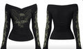 Goth/cyberpunk style top