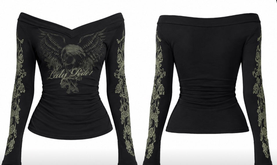 Goth/cyberpunk style top